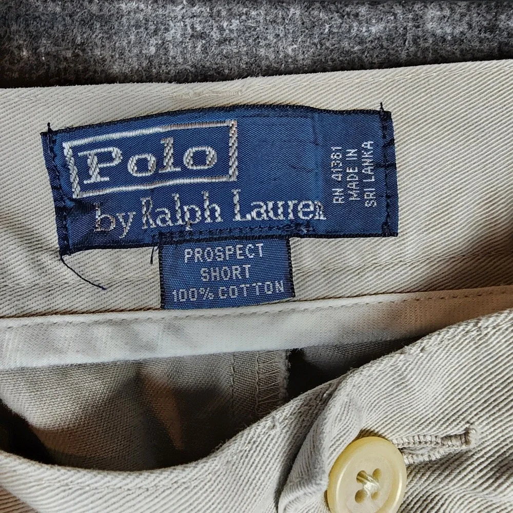 Polo Ralph Lauren Chino Shorts Mens 34 Prospect Short Tan Classic EUC
